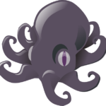 Kraken emoji (gray)