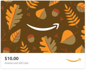 Amazon gift card autumn leaves