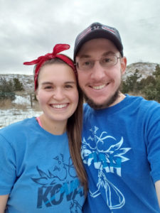 Josh & Sarah Chadd with Havok shirts