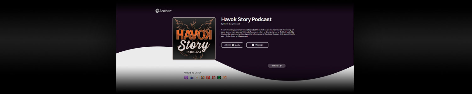 Havok Story Podcast page banner